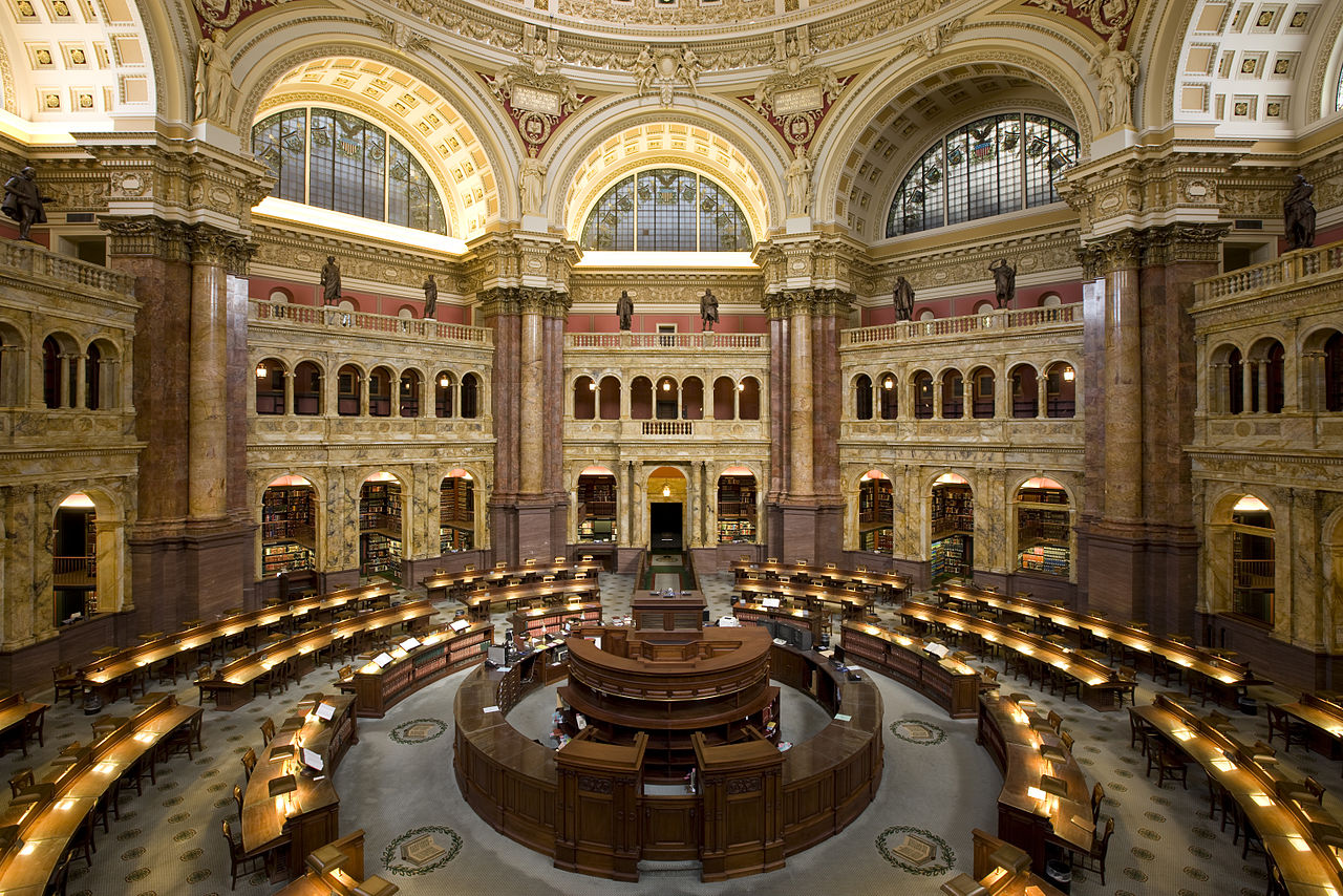 Image of the library of the US Congress (by Carol M. Highsmith/Wikipedia)